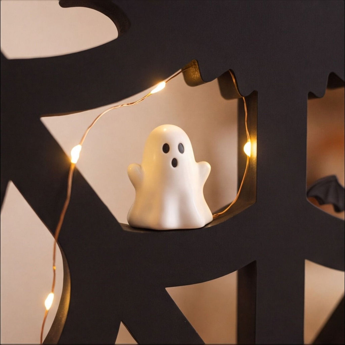 Spiderweb Shelf Halloween Decor for Mini Figurines & Trinkets