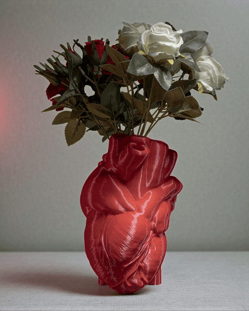 Anatomical Heart Vase – Gothic Home Decor Sculpture