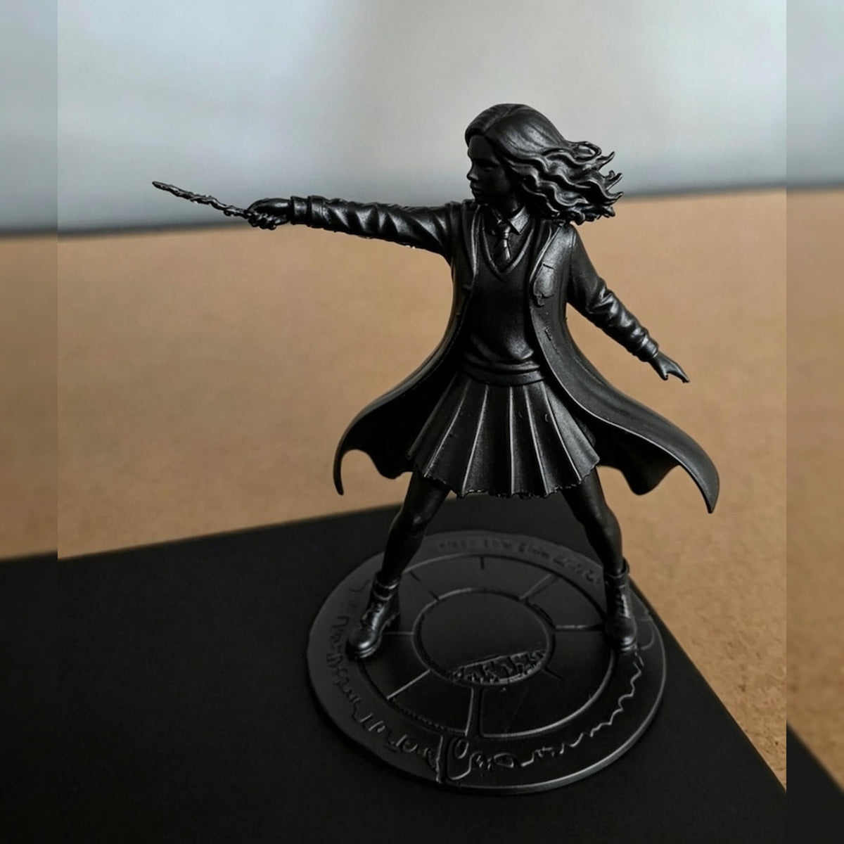 Wizard Spell-Casting Witch Bookend – Fantasy Fan Figure
