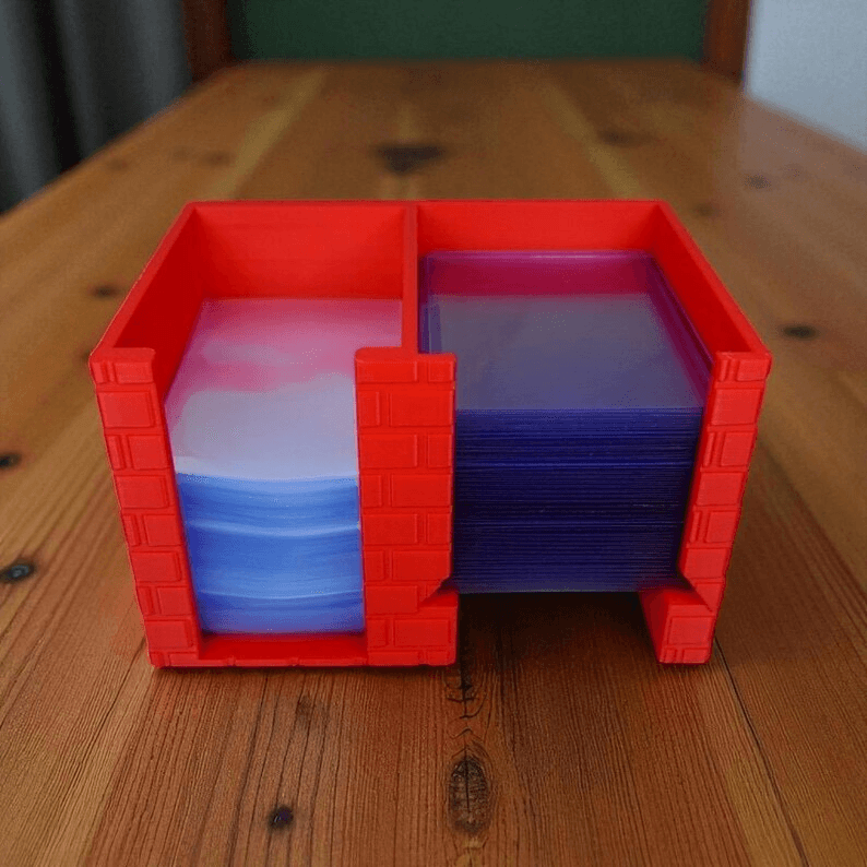 Brick-Style TCG Card Sleeve & Toploader Dispenser