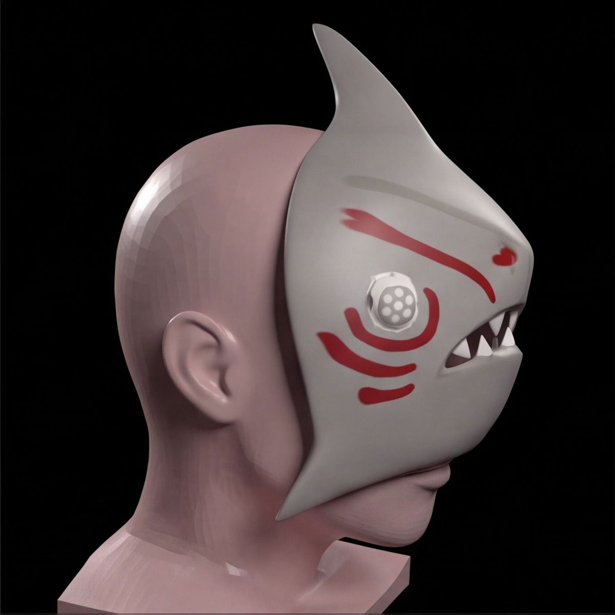 Splatoon 3 Shiver-Inspired Fan Art Cosplay Mask Kit