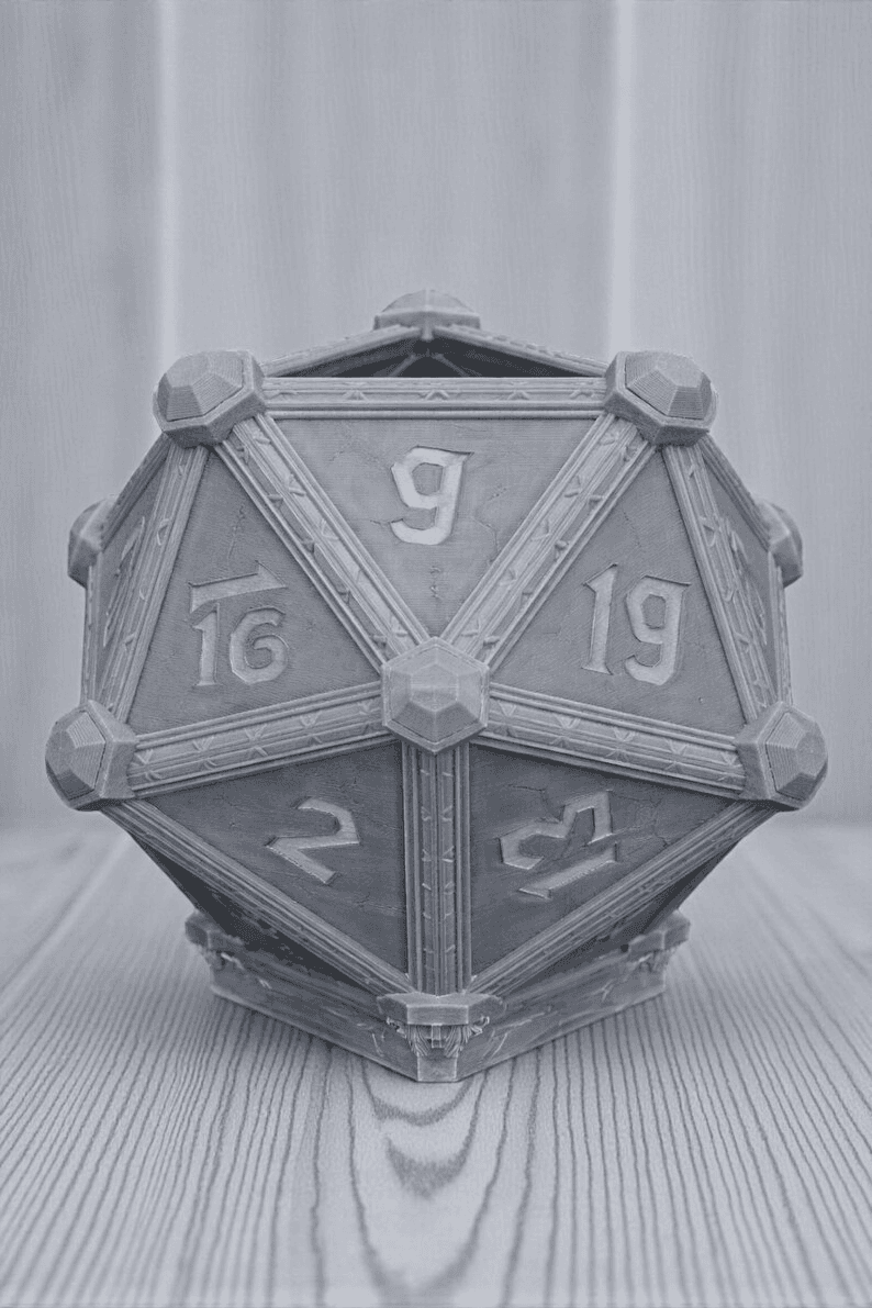D20 Dice Succulent Pot | RPG Inspired Mini Planter