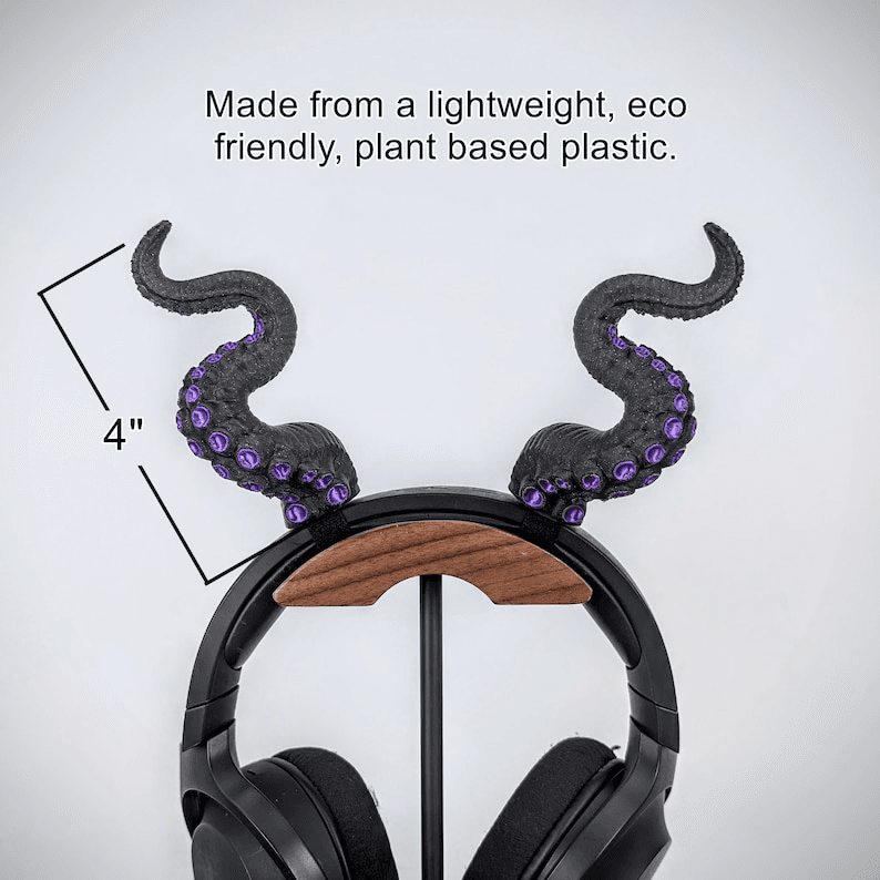 Tentacle Horns Headphone Accessory | Kraken Style