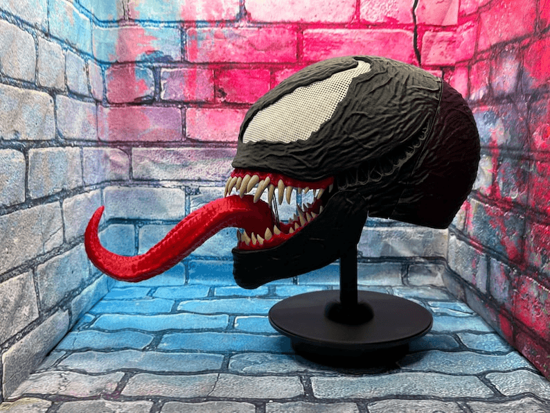 Venom Inspired Eddie Brock Symbiote Mask & Helmet