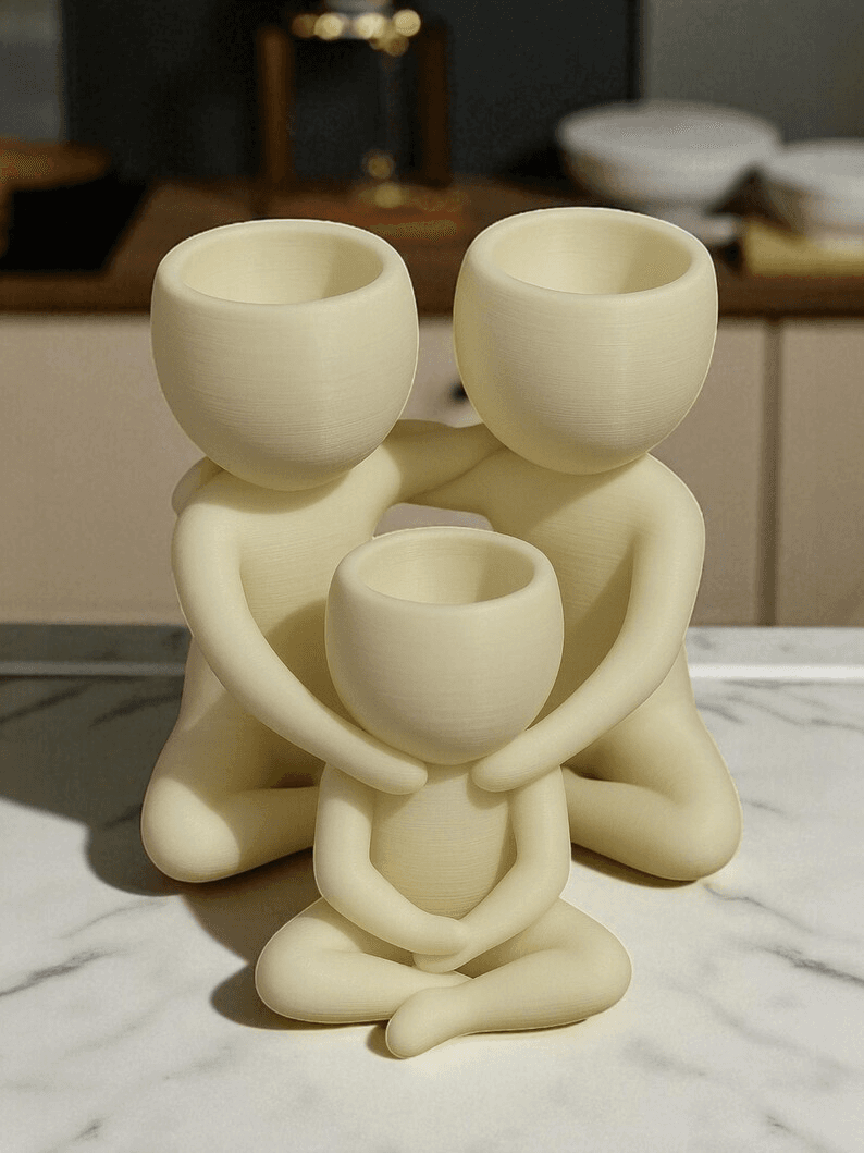 Family Hug Abstract Figure Succulent Planter Set