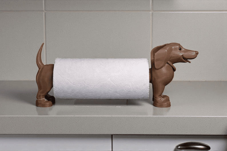 Dachshund Paper Towel Holder – Wiener Dog Kitchen Decor