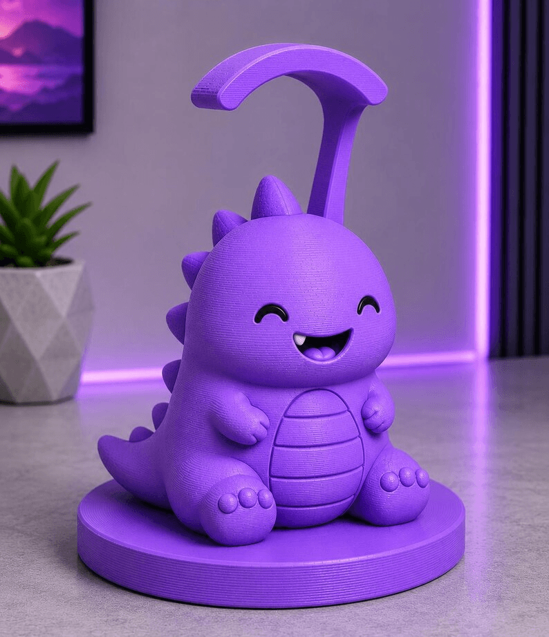 Cute Dinosaur Gaming Headset Stand & Headphone Holder