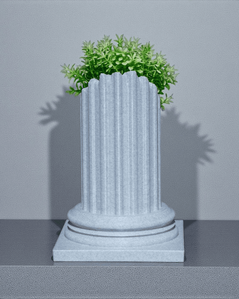 Mini Roman Column Succulent Pot | Ancient Pillar Planter