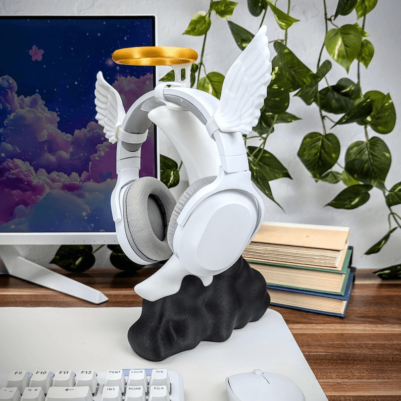 Kawaii Moon & Cloud Gaming Controller Stand
