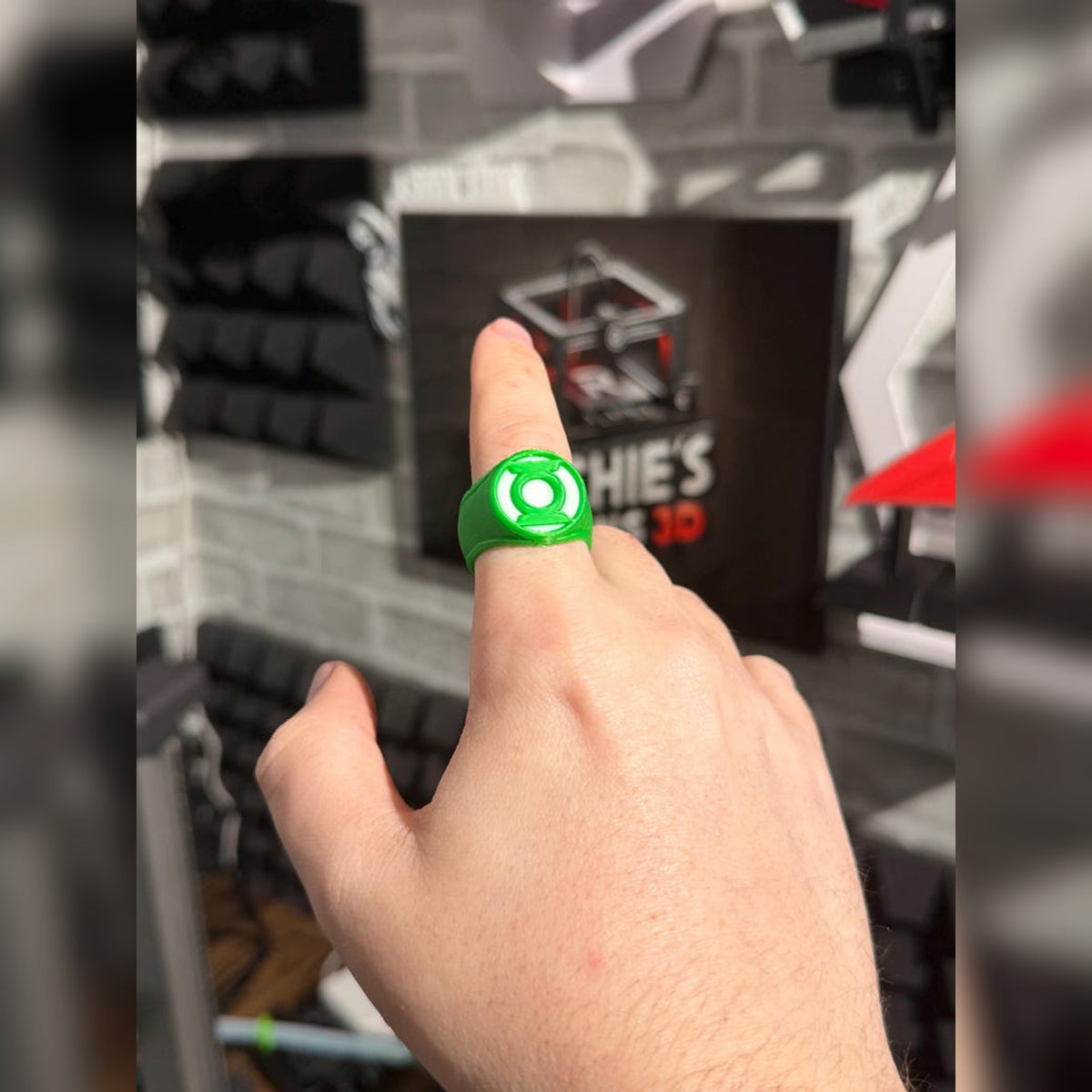 Green Lantern Inspired Mask & Power Ring Cosplay Set