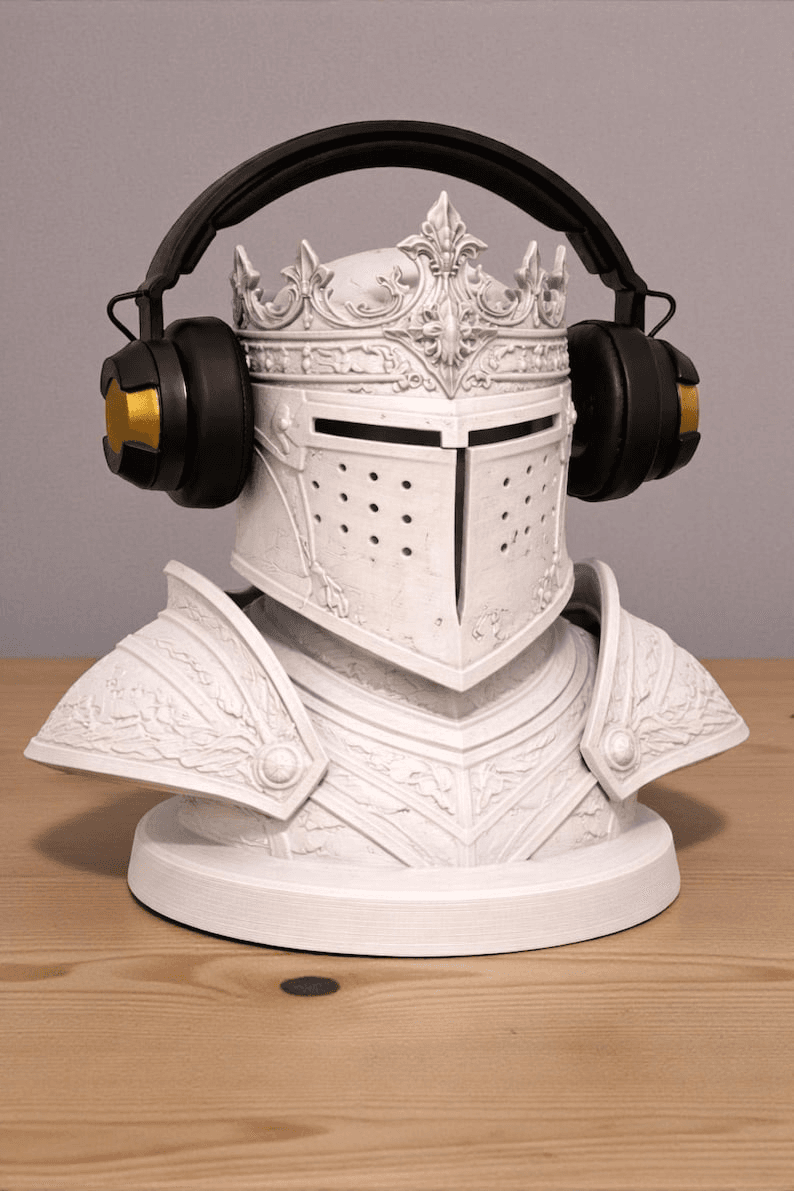 Royal Knight Armour Bust Headphone Stand – Medieval Gamer