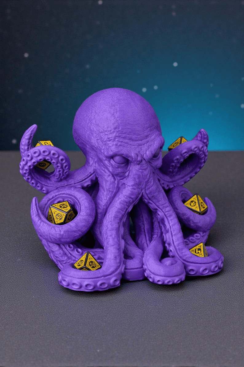 Octopus Castle Dice Tower – Fantasy RPG Gamer Decor