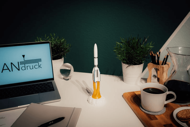 Ariane 6 Inspired Rocket Lamp – ESA Space Novelty Light