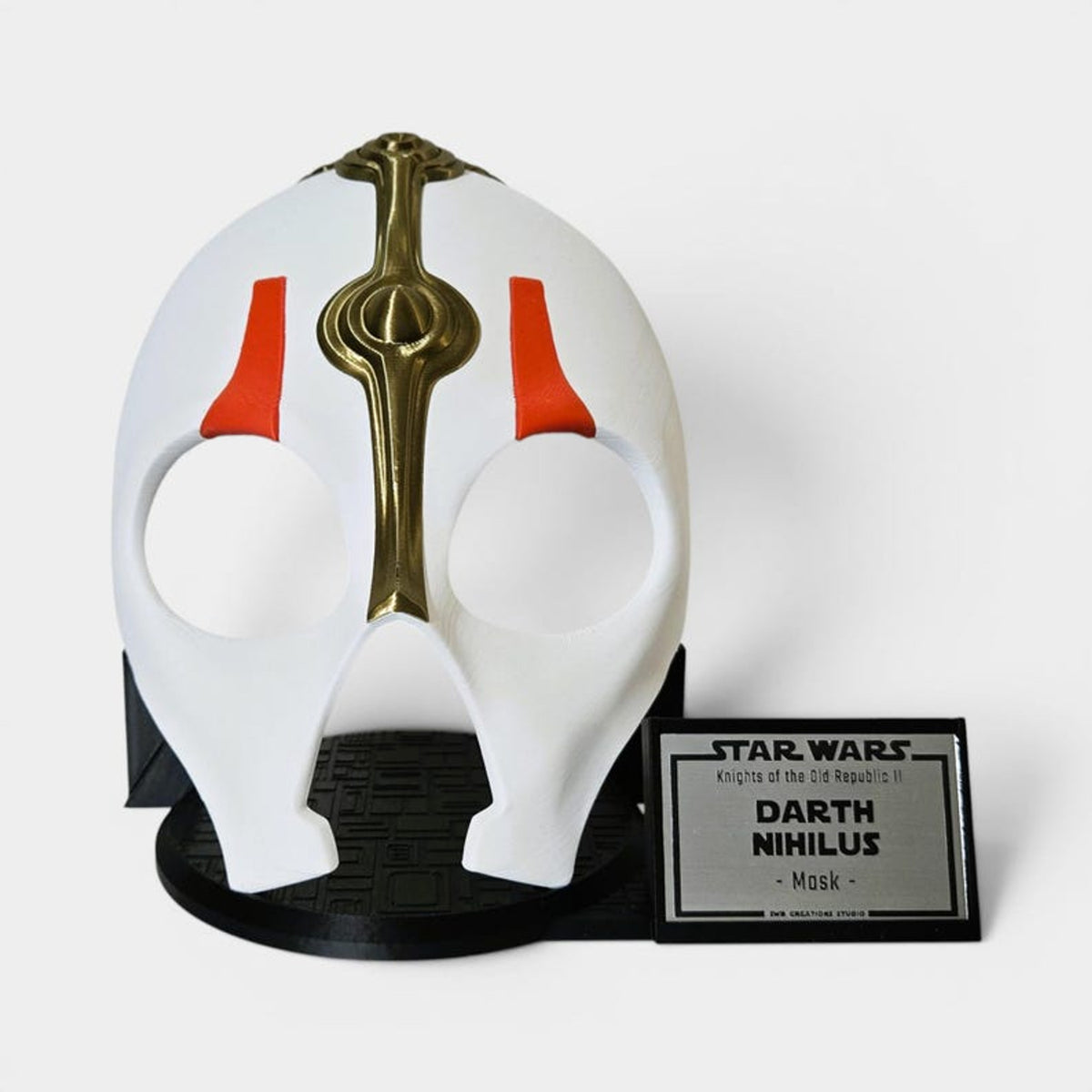 Darth Nihilus Inspired Mask – KOTOR Sith Cosplay Prop