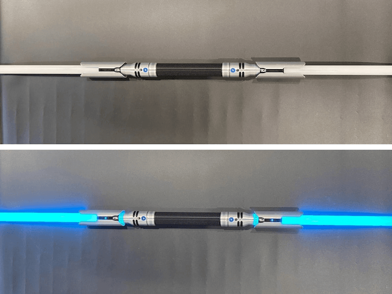 Cal Kestis Inspired Double-Bladed RGB FX Lightsaber