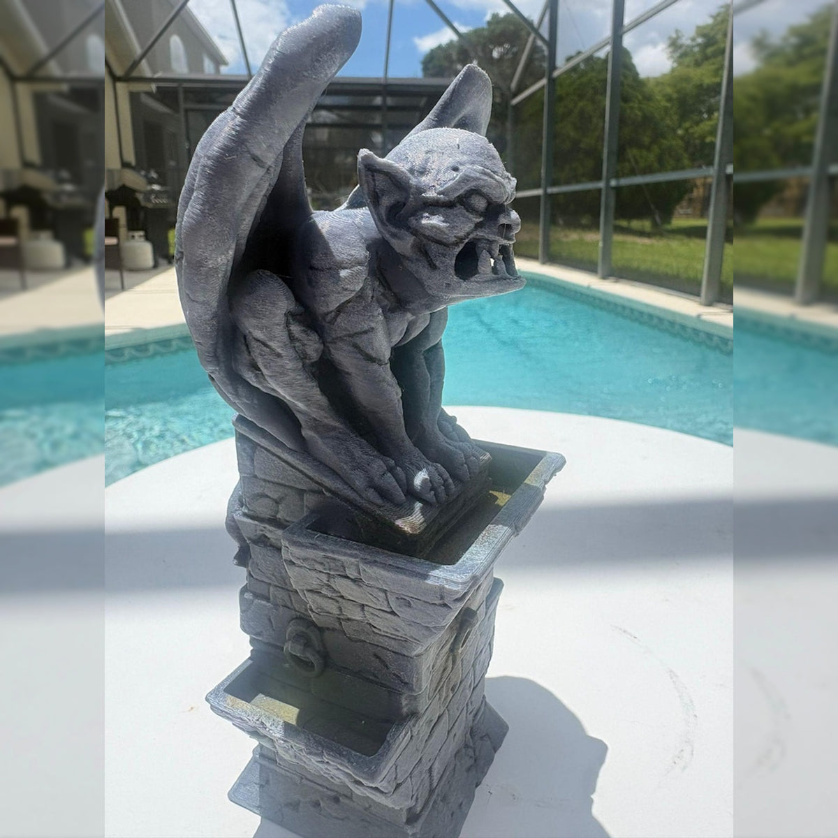 Gothic Gargoyle Backflow Incense Burner | Stone Tower
