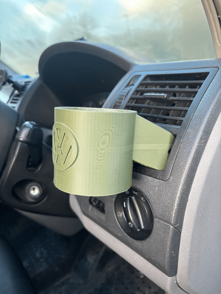 Volkswagen-Inspired Logo Vent Cup Holder for Car