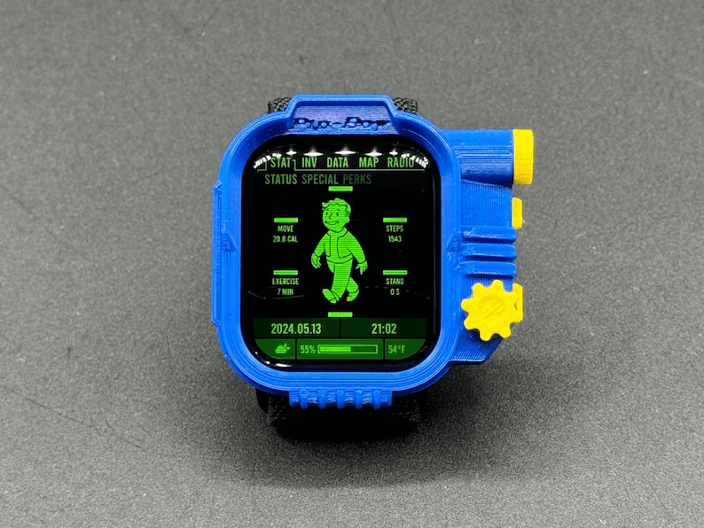 Pip-Boy Inspired Apple Watch Faceplate Cover Case