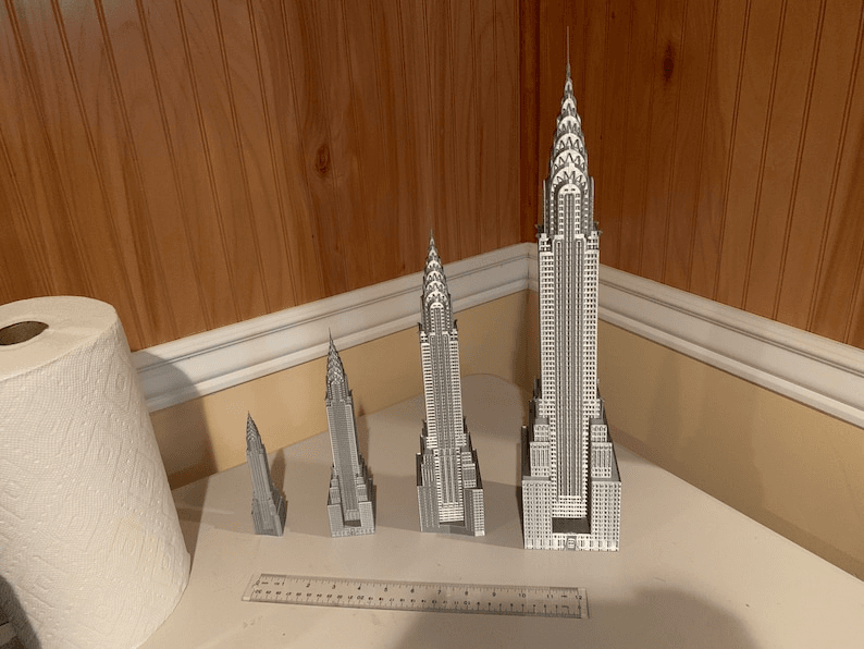 Chrysler Building Inspired Miniature NYC Skyscraper Model