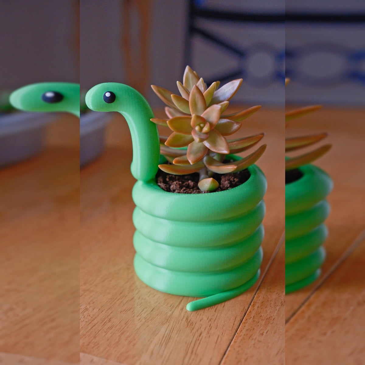 Cobra Snake Pen Holder & Desktop Planter Organiser