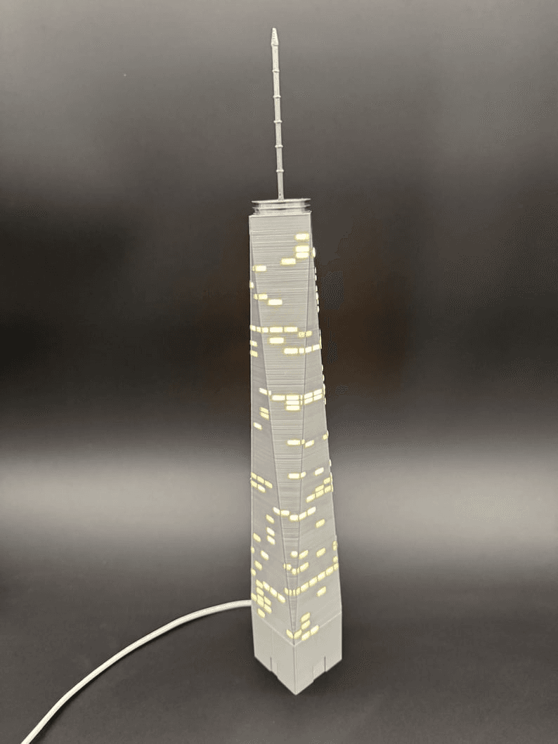 Twin Towers Inspired Light-Up Miniature NYC Skyline Model