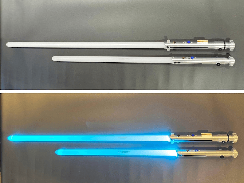 Ahsoka Tano Inspired RGB FX Dual Lightsaber Hilt Set