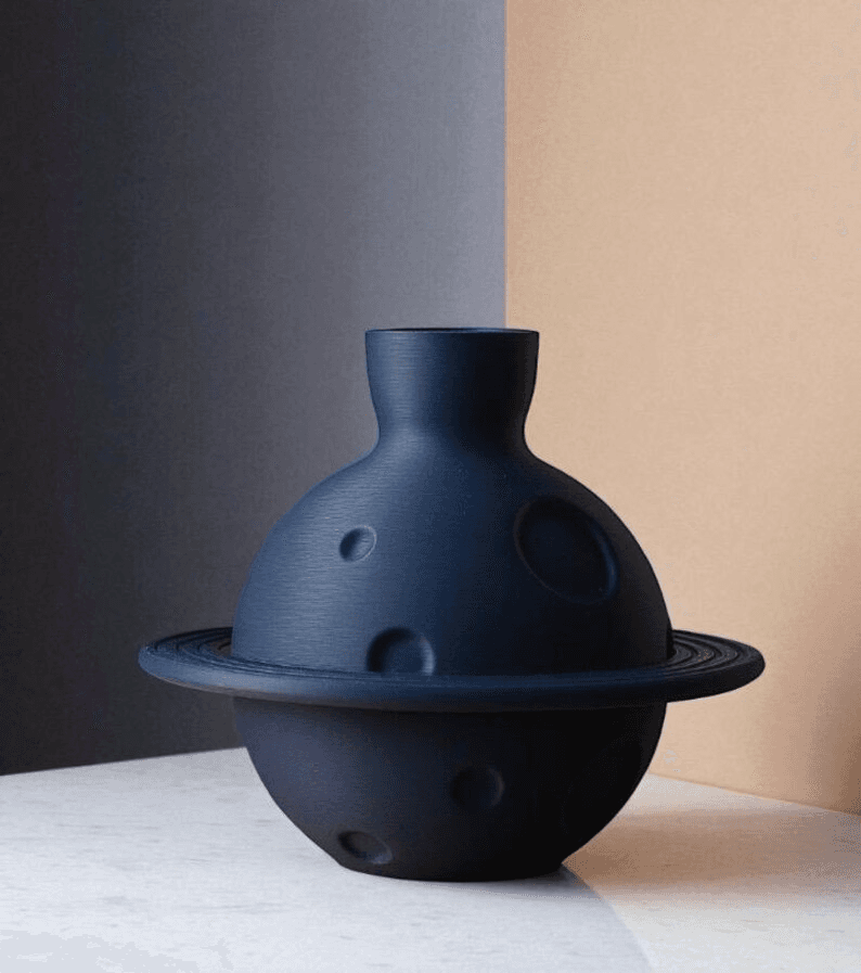 Space-Inspired Planet Vase | Cosmic Saturn Flower Vase