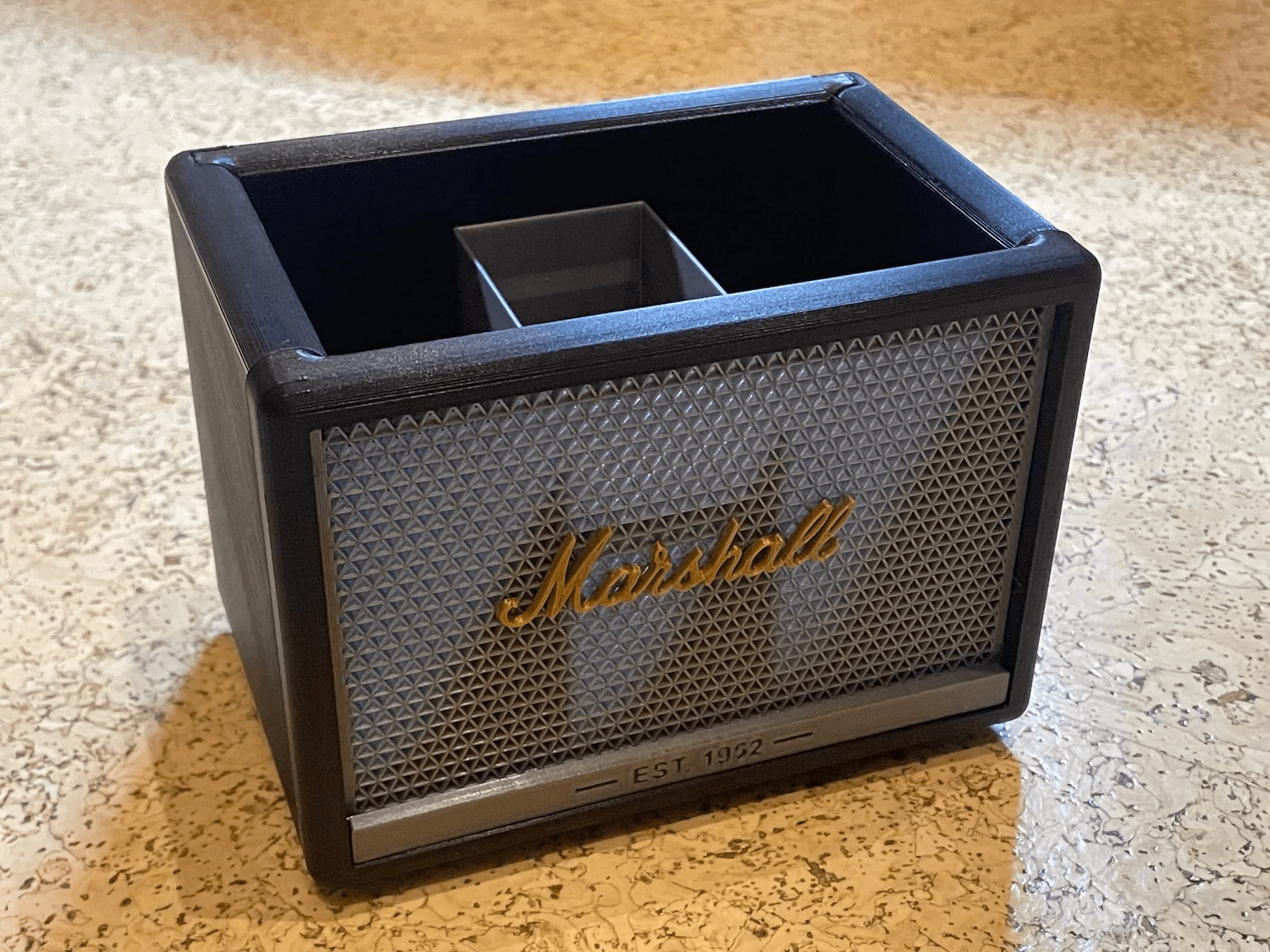 Marshall-Inspired Speaker Desk Pencil Holder