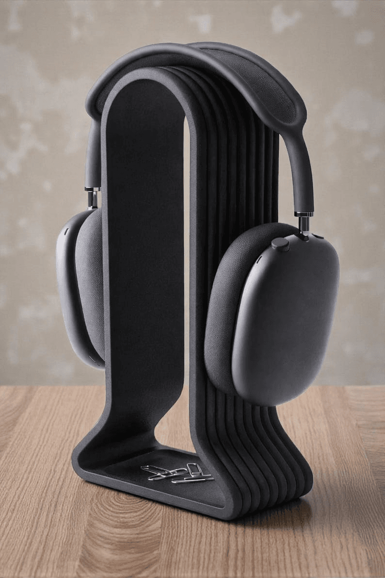Modern Arch Headphone Stand | Minimalist Desk Organiser