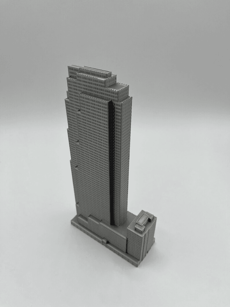 30 Rockefeller Plaza Inspired Miniature Skyscraper Model