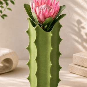 Cactus-Inspired Novelty Vase | Dragon Fruit Style Decor