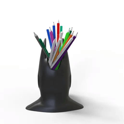Batman-Inspired Pencil Holder | Dark Knight Desk Organiser