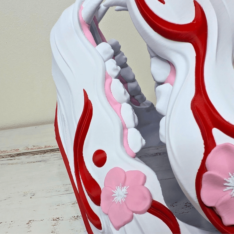 Kitsune Fox Mask – Japanese Folklore Sakura Cosplay