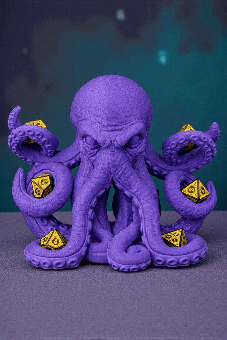 Octopus Castle Dice Tower – Fantasy RPG Gamer Decor
