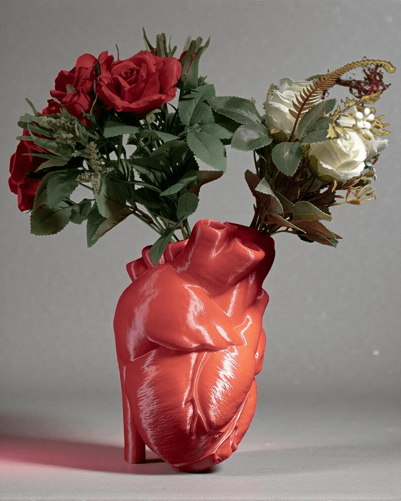 Anatomical Heart Vase – Gothic Home Decor Sculpture