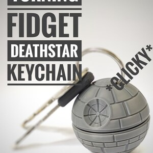 Death Star Inspired Clicky Keychain | Star Wars Fan Gift