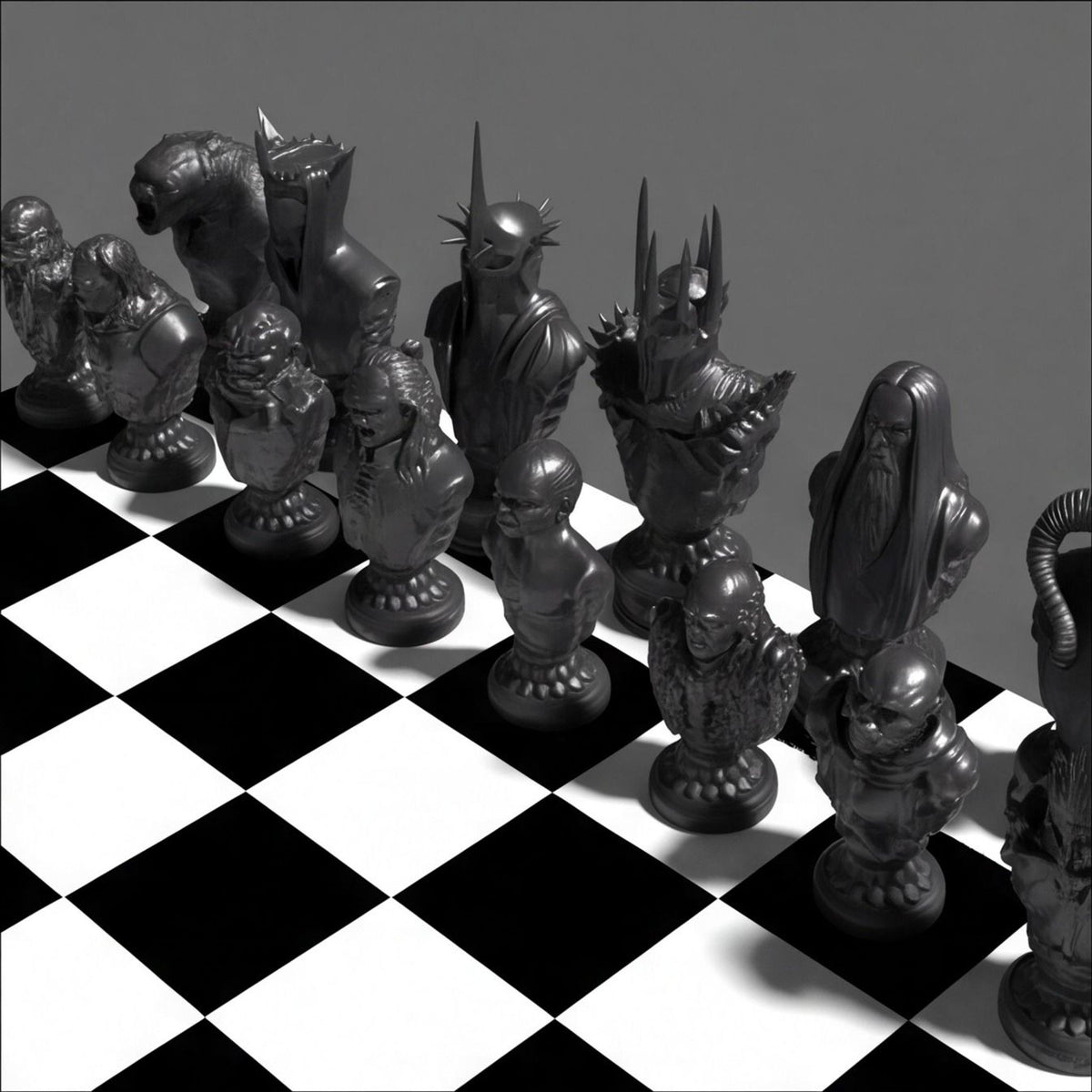 Dark Lord Inspired Fantasy Chess Pieces – Evil Side Set