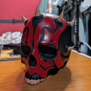 Darth Maul Inspired Horned Skull LED Light-Up Figure