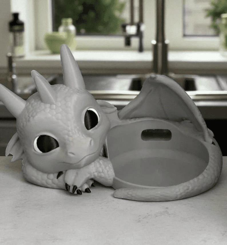 Whimsical Baby Dragon Alexa Echo Dot 3 Desk Holder