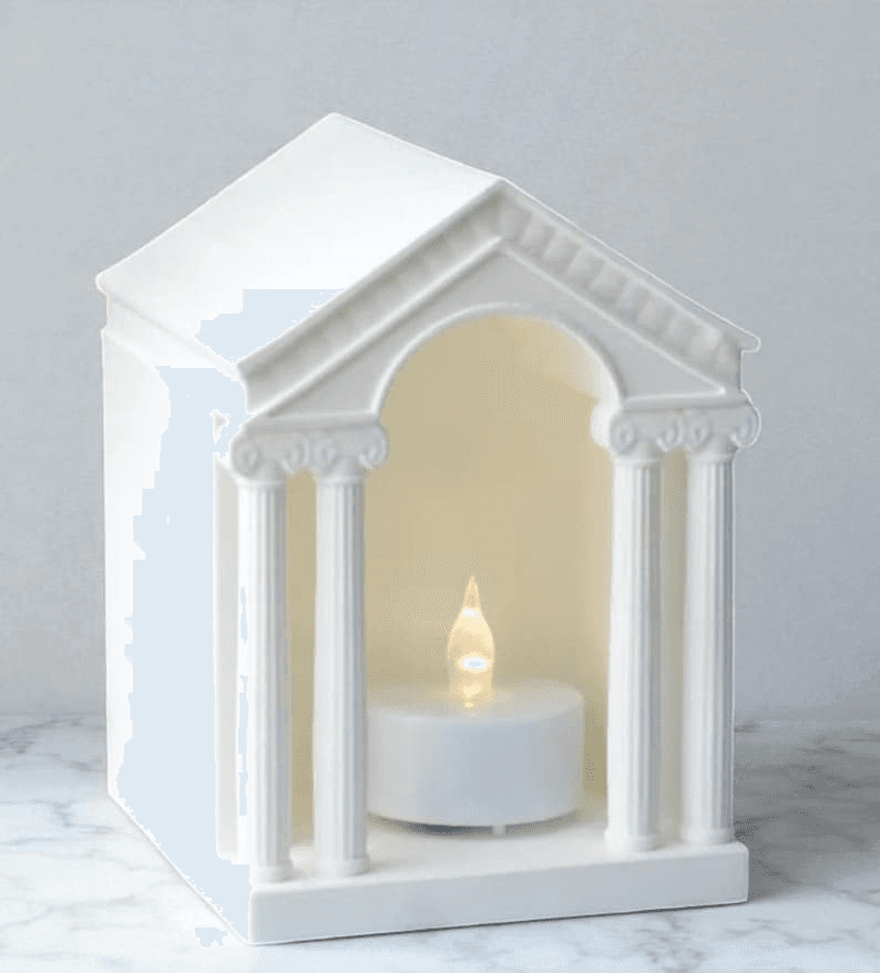 Greek Temple Tea Light Holder | Olympus-Inspired Decor