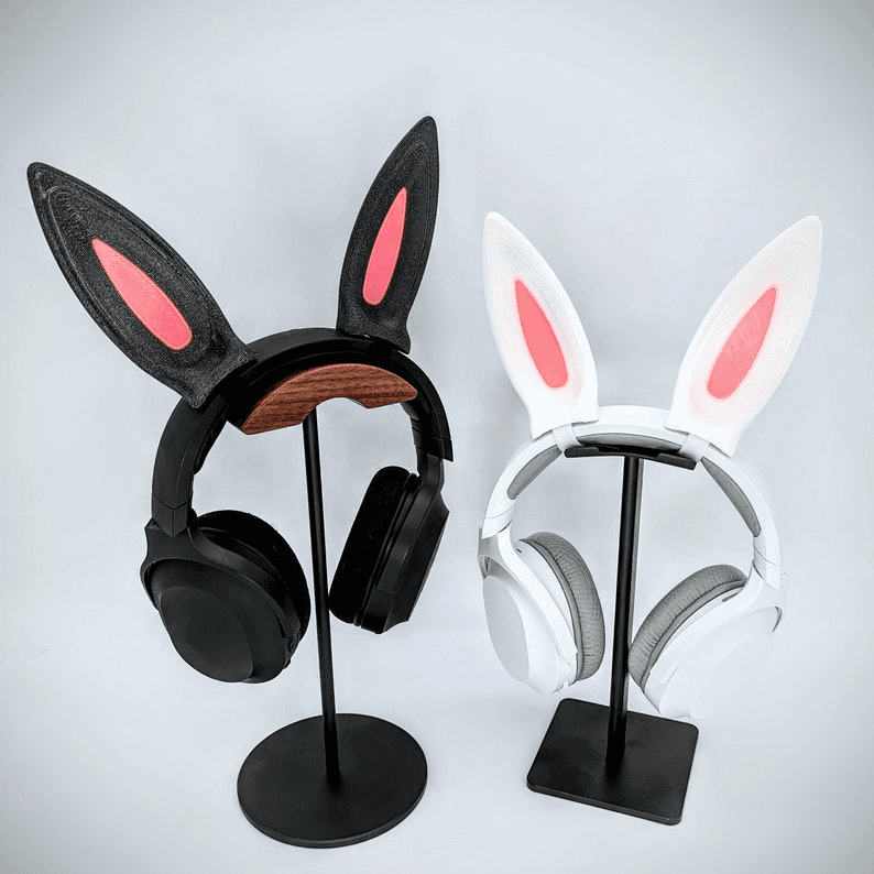 Bunny Ears Headphone Clip-On | Rabbit Cosplay Accessory