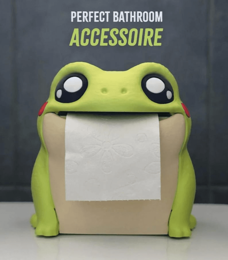 Frodrick the Froggy Toilet Paper & Tissue Dispenser