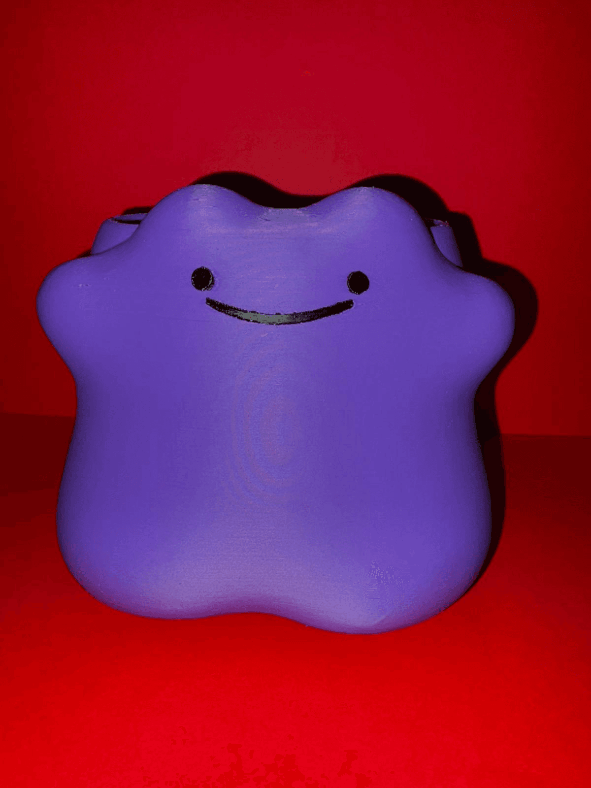 Ditto-Inspired Purple Pokemon Fan Pencil Holder Desk Tidy