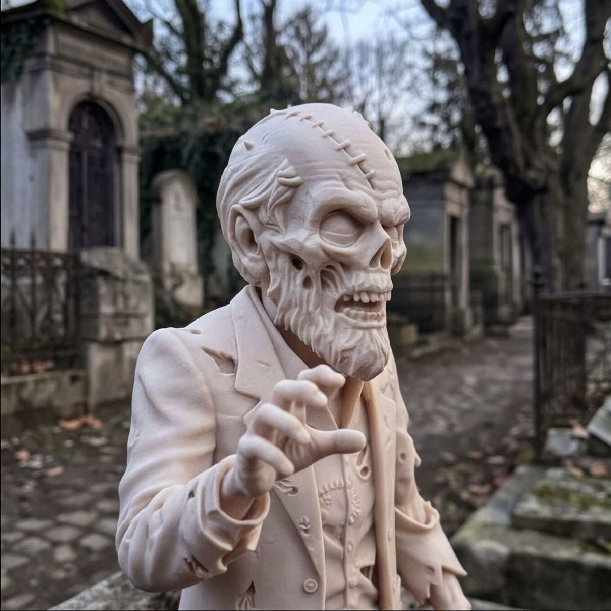 Zombie Rising From the Grave Bust – Horror Figure Statue