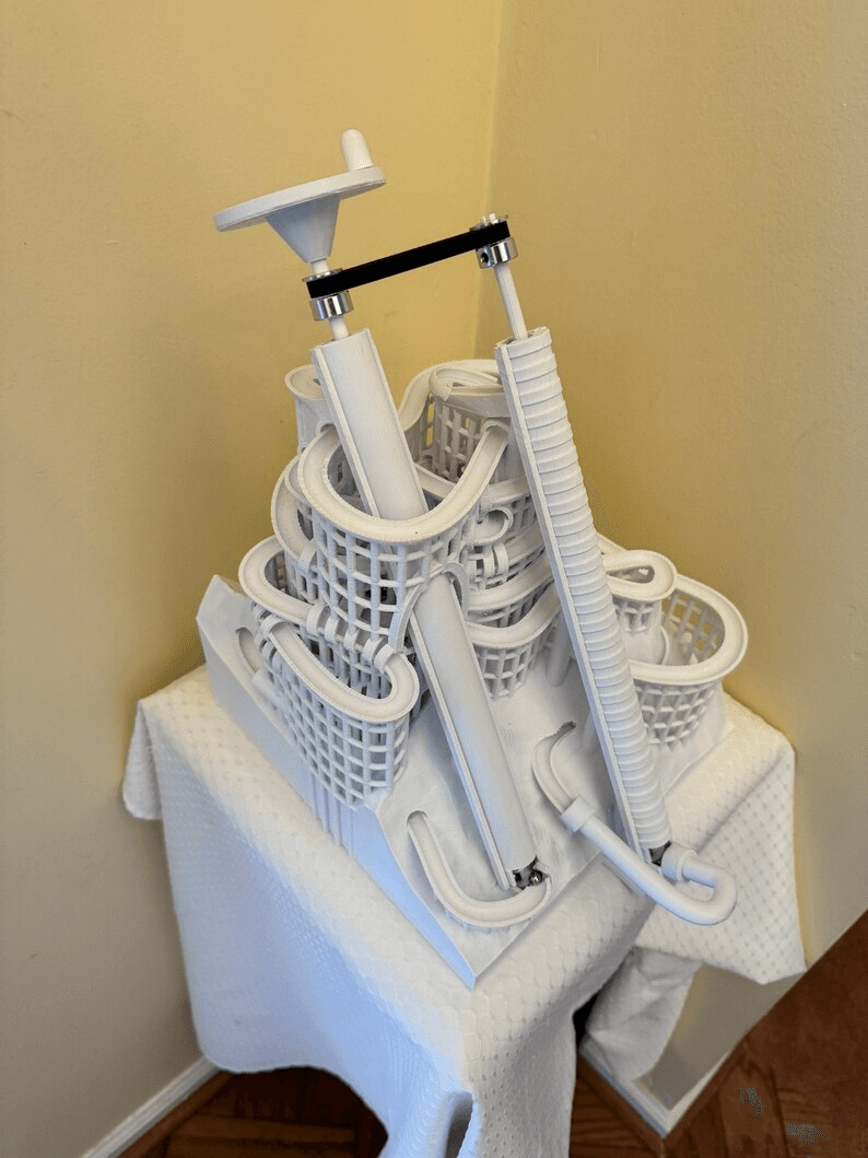 Marble Run Spiral Tower Horn Model – Digital STL Files