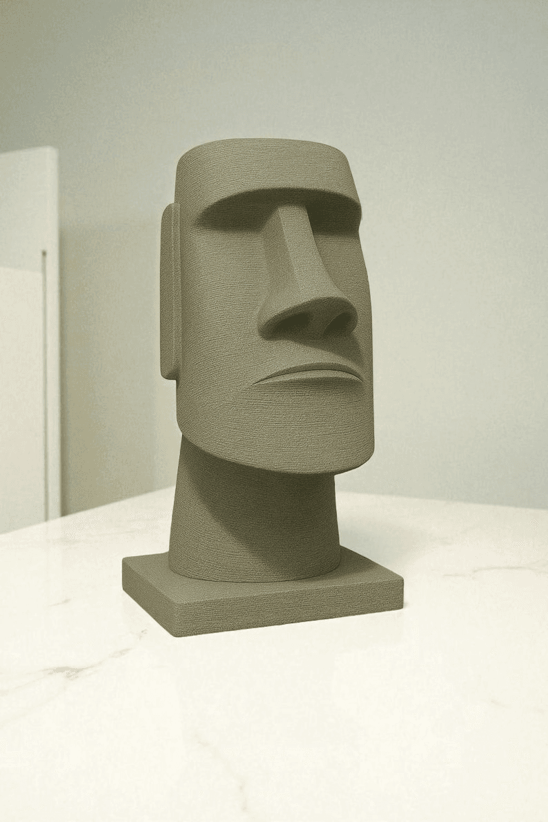 Moai Head Headphone Stand | Easter Island Statue Inspired