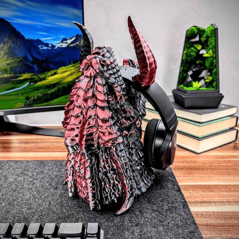 Dragon Mouth Headphone Stand | Fantasy Gaming Desk Holder