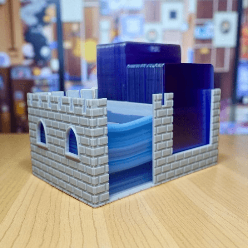 Castle TCG Organizer – Toploader & Sleeve Storage Box