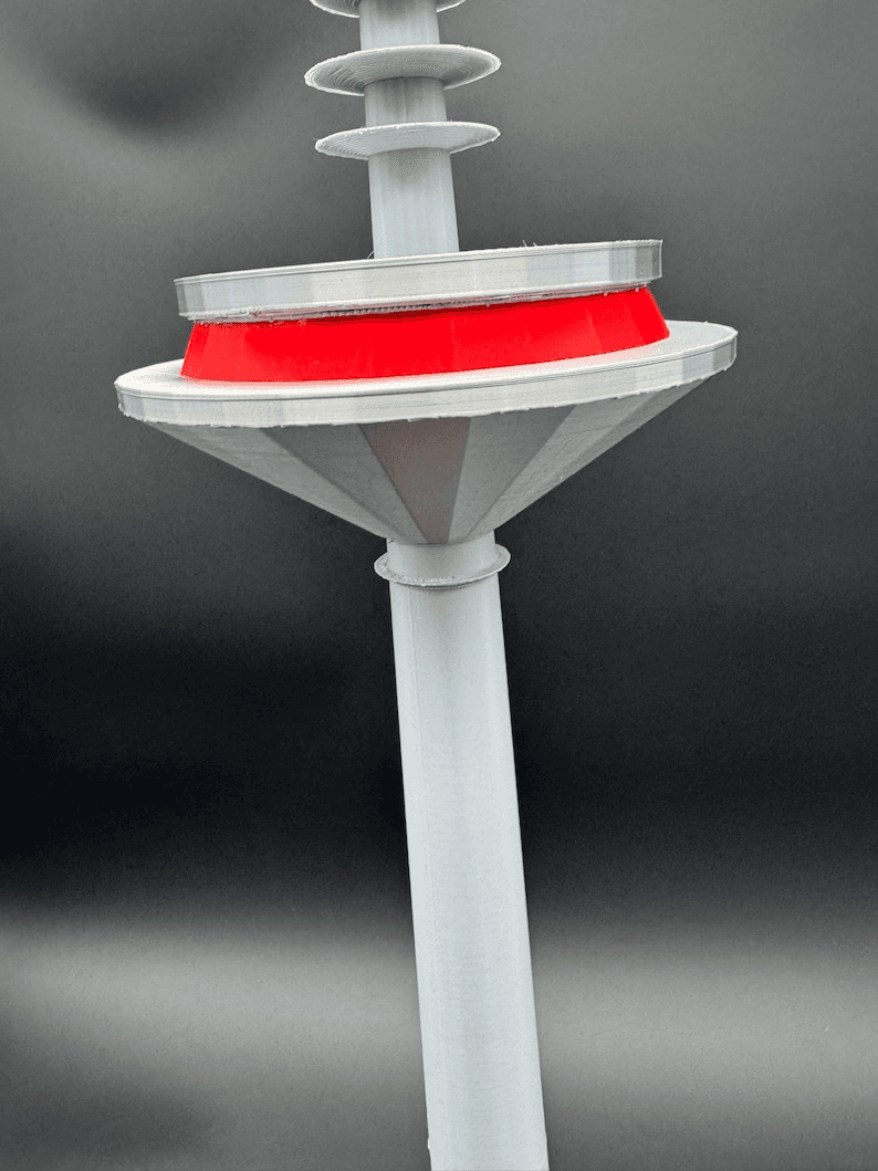 Europaturm Frankfurt Tower Inspired Miniature Model