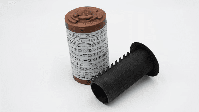 Cryptex Inspired Secret Code Puzzle Box Cylinder Vault